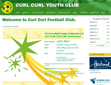 Tablet Screenshot of curlcurlyouthclub.com.au